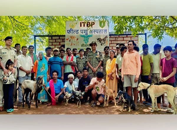 India News | Strengthening Rural Welfare: ITBP Opens Free Animal Hospital in Naxal Zone in Chhattisgarh