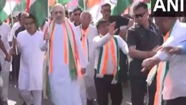 India News | Gujarat: Union Minister Amit Shah Participates in Tiranga Yatra in Ahmedabad