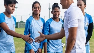 Sports News | Sunil Chhetri's Visit Lights Up Blue Tigresses Camp