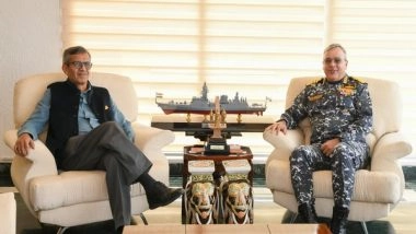 India News | Andhra Pradesh: Defence Secretary Visits Eastern Naval Command at Visakhapatnam