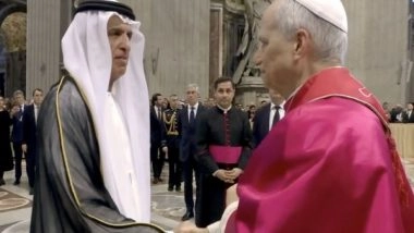 World News | Saud Bin Saqr Attends Papal Inauguration Ceremony