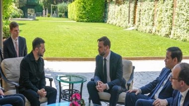 World News | Rome: US Vice President Vance Meets Zelenskyy to Discuss Ukraine-Russia Peace Talks