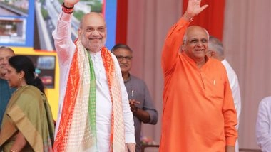 India News | Gujarat: Amit Shah Inaugurates, Lays Foundation Stone for 94 Development Projects Worth Rs 1,593 Cr