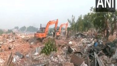 India News | Gujarat: Ahmedabad Police Starts Second Phase of Demolition to Remove Illegal Encroachment