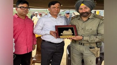 Entertainment News | MDDA VP Tiwari Meets with Sunny Deol on Sets of 'Border 2' in Dehradun