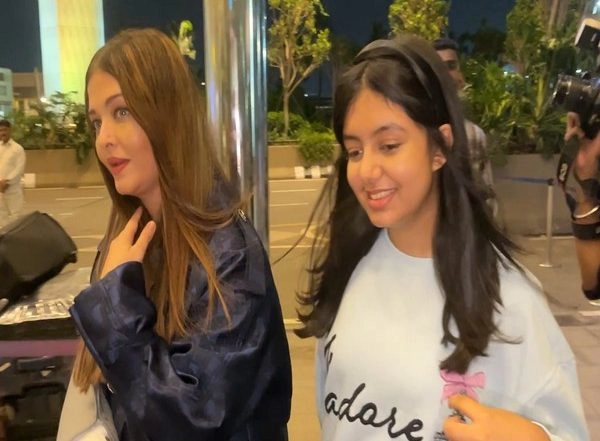 Entertainment News | Cannes Veteran Aishwarya Rai Bachchan Touches Down France with Daughter Aaradhya