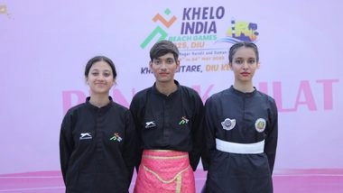 Sports News |   Khelo India Beach Games 2025: Golden Day for Hosts Daman & Diu on Day 1 of Pencak Silat Competition