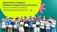 Business News | Appinventiv Launches Rs 1 Crore EduBoost Program with Initial Grants to 50 Underprivileged Tech Scholars