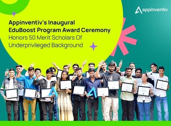 Business News | Appinventiv Launches Rs 1 Crore EduBoost Program with Initial Grants to 50 Underprivileged Tech Scholars