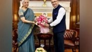 Business News | NSE MD Ashish Kumar Chauhan Meets Finance Minister Nirmala Sitharaman