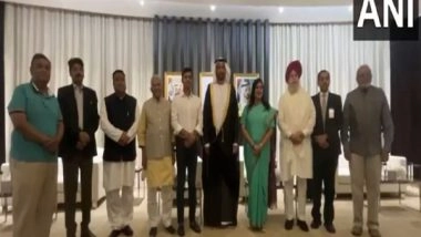 World News | All-party Delegation Led by BJP's Shrikant Shinde Reaches UAE to Highlight India's Fight Against Terrorism
