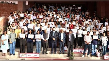 Business News | Chandigarh University in Collaboration with Microsoft & FITT Organises One -Day Workshop 'Unnati AI' for First Batch of Students