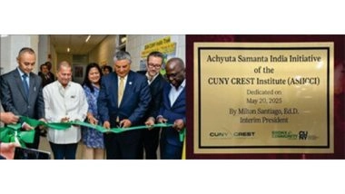 Business News | Historic First: CUNY In USA Establishes 'Achyuta Samanta India Initiative' Research Institute