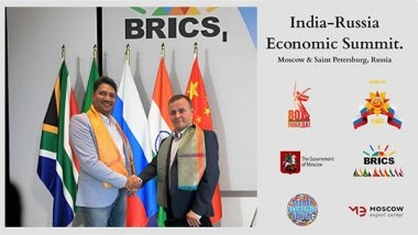 Business News | Relcko and CEO Dr. Satish Kumar Seena Honoured at India-Russia Economic Summit in Moscow