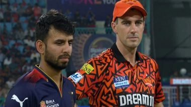Sports News | IPL 2025: RCB Win Toss, Opt to Bowl Against SRH; Bengaluru Skipper Patidar to Come in as Impact Substitute
