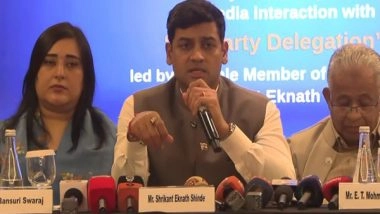 World News | India Chose Dialogue, Pakistan Responded with Terror Attacks: Shrikant Shinde in UAE