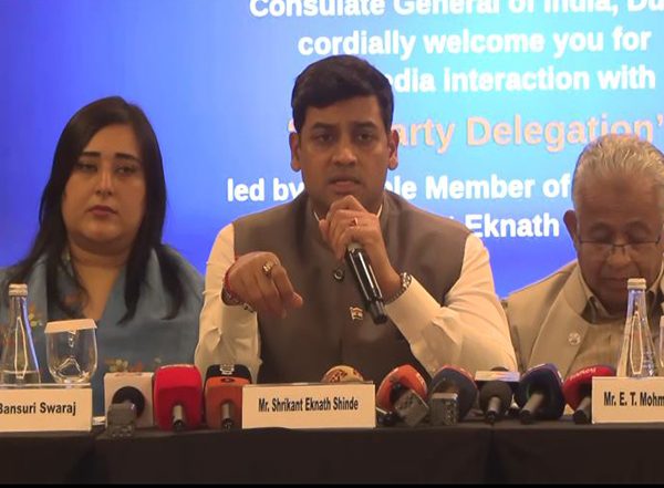 World News | India Chose Dialogue, Pakistan Responded with Terror Attacks: Shrikant Shinde in UAE