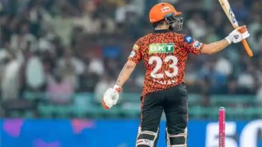 Sports News | IPL 2025:  Ishan Kishan's Majestic Innings Powers SRH to 231/6 in Their 20 Overs, Against RCB