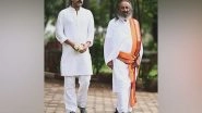Entertainment News | Vikrant Massey Begins Prep for His Role of Sri Sri Ravi Shankar in Film 'White', Shares Picture with Spiritual Leader