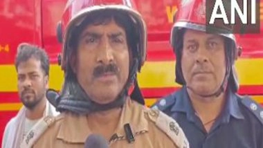 India News | Delhi: Building Collapses in Bawana Industrial Area Following Major Fire