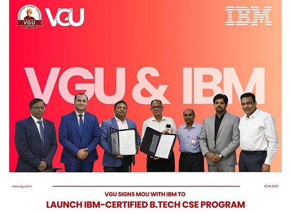 Business News | VGU and IBM Partner to Launch Industry 4.0-Focused B.Tech CSE Program