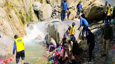 India News | Uttarakhand: SDRF Conducts Cleanliness Drive at Yamunotri Dham