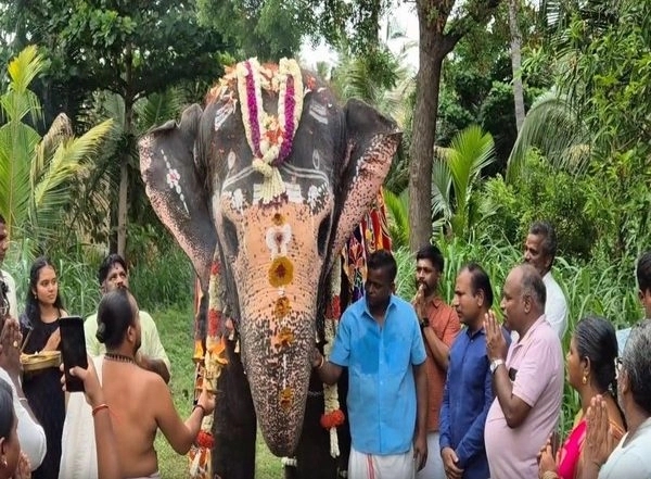 India News | Tamil Nadu: Temple Elephant Akhila Celebrates 23rd Birthday in Trichy