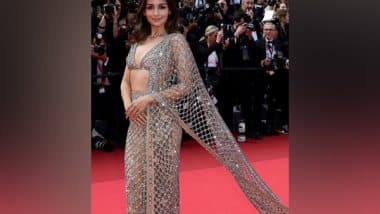 Alia Bhatt at Cannes 2025: Sensual Gucci Saree at Closing Ceremony, Blue Strapless Gown at L'Oréal Paris Lights on Women's Worth Awards (Pics and Videos)