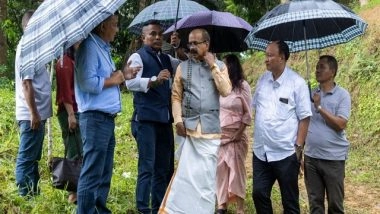 India News | Union Minister George Kurian Visits Private Fish Ponds, Farmers' Training Centre in Aizawl