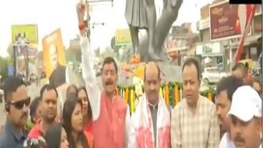 India News | Lok Sabha Speaker Om Birla Garlands Statue of Lord Birsa Munda in Ranchi