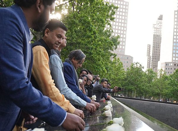 World News | All-Party Delegation Pays Tribute at 9/11 Memorial in New York