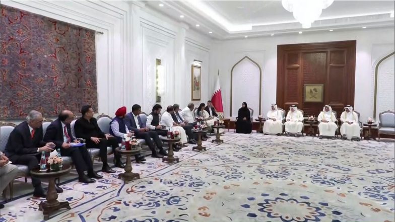 World News | All-party Delegation to Qatar Holds Talks with Members of Shura Council