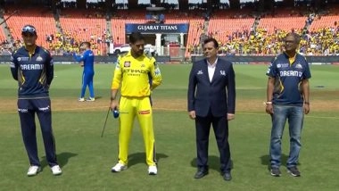 Sports News | IPL 2025: Chennai Super Kings Win Toss; Opt to Bat First Against Gujarat Titans