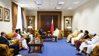 World News | All-party Delegation Meets Bahrain's Deputy PM, Emphasises India's Commitment to Combating Terrorism
