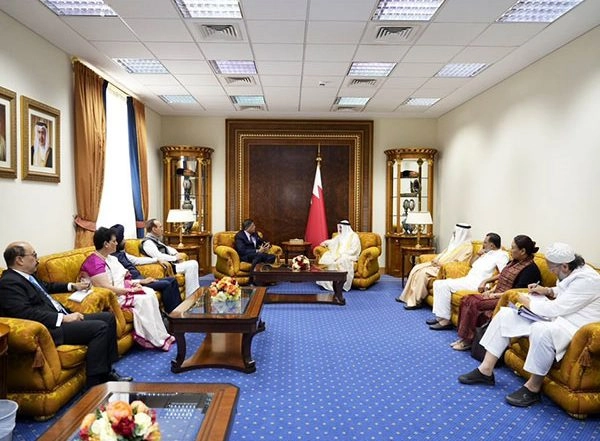 World News | All-party Delegation Meets Bahrain's Deputy PM, Emphasises India's Commitment to Combating Terrorism