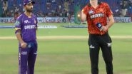 Sports News | IPL 2025: SRH Win Toss; Opt to Bat First Against KKR