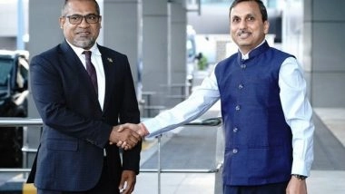 World News | Maldives Foreign Minister Arrives in Delhi, Set to Attend High Level Core Group Meeting