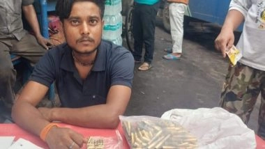 India News | Kolkata STF Nabs Man with 120 Rounds of Ammunition at Dharmatala