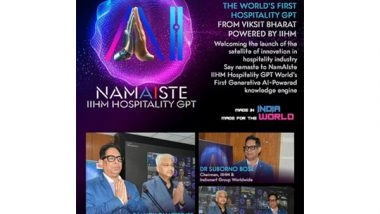 Business News | The World Says 'NamAIste' to Made in India's World's First Hospitality GPT by IIHM