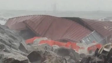 India News | Kerala: Containers from Sunk Liberian Vessel Spotted on Kollam Coast