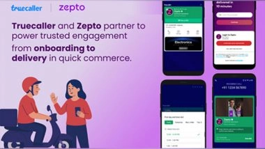 Business News | Truecaller and Zepto Partner to Power Trusted Engagement from Onboarding to Delivery in Quick Commerce