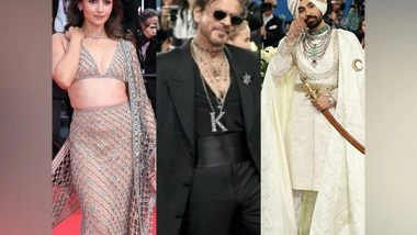 Entertainment News | From Alia Bhatt Dazzling in First-ever Gucci Saree, SRK's Stunning Met Gala Debut to Diljit Dosanjh Honouring His Sikh Roots, Here's How Indian Celebs Brought Their Fashion A-game on Global Stage in 2025