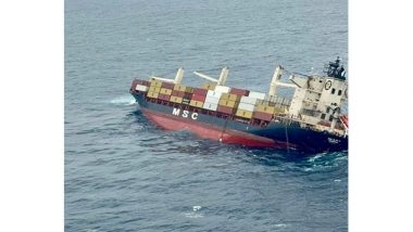 India News | Oil Slick Detected After Liberian Container Vessel Sinks off Kerala Coast; ICG Leads Pollution Response