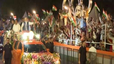 India News | PM Modi Holds Mega Roadshow in Ahmedabad