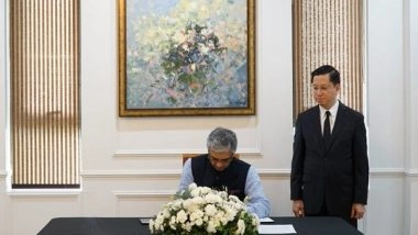 World News | Secretary (East) P Kumaran Signs Condolence Book, Pays Tribute to Former Vietnamese President Tran Duc Luong