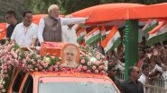 India News | PM Narendra Modi Holds Roadshow in Gujarat's Gandhinagar