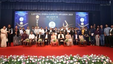 Business News | 'Lifting India - Safety Awards 2025 Recognizes National Leaders Committed to Construction Site Safety & Lifesaving Excellence'