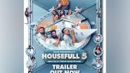 Entertainment News | 'Housefull 5' Trailer: Akshay Kumar Back to Tickle Your Funny Bone with Sanjay Dutt, Jackie Shroff, Abhishek Bachchan, Riteish Deshmukh