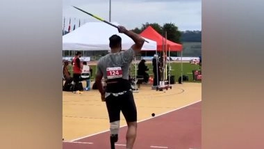 Sports News | Nottwil World Para Athletics Grand Prix 2025: Sumit Antil Strikes Gold in Men's Javelin F64 Category