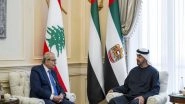 World News | UAE President, Lebanese Prime Minister Discuss Bilateral Relations, Regional Developments